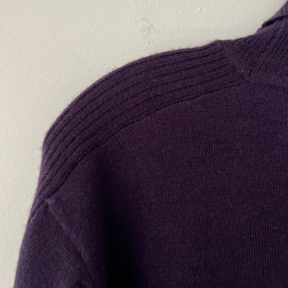 Calvin Klein Purple 100% Merino Wool Turtleneck Cozy Comfy Classic Sweater LARGE - Picture 6 of 6